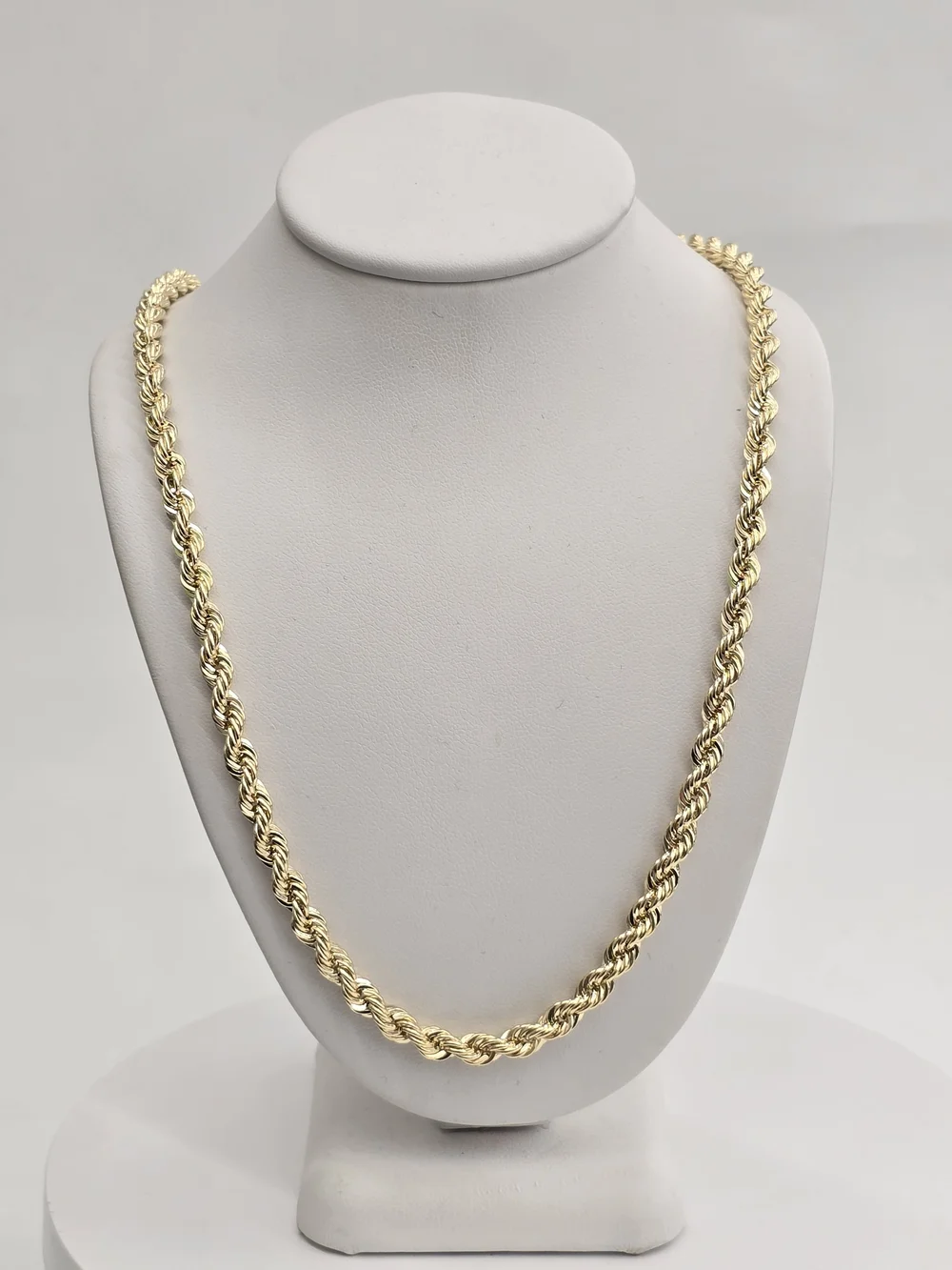 14k Real Gold Rope Chain 5mm 22 Inches